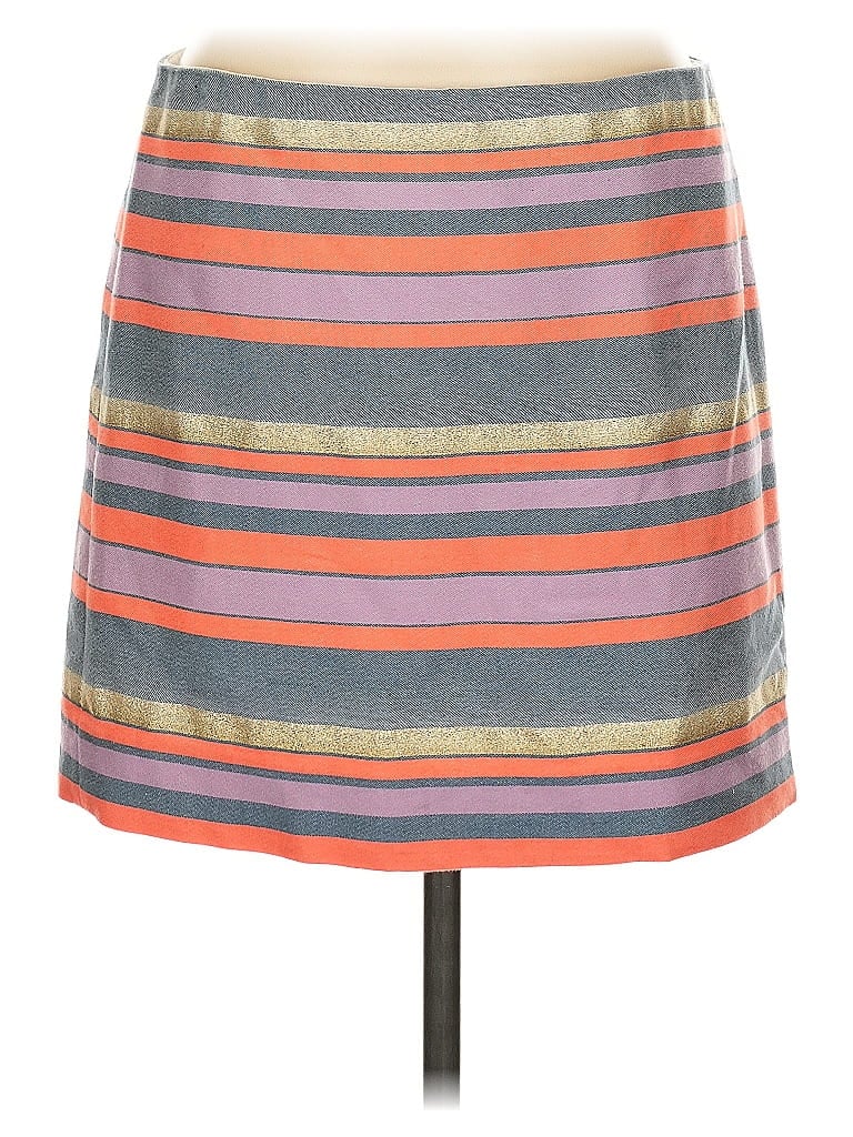 Pre-owned J.crew Collection Casual Skirt In Gray