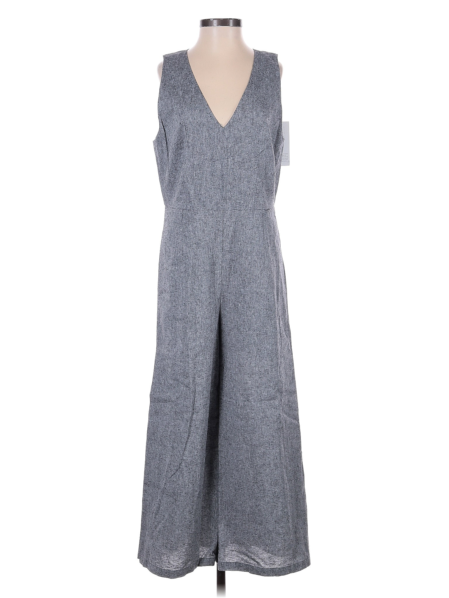 Hemp Hoodlamb Tweed Gray Jumpsuit Size S