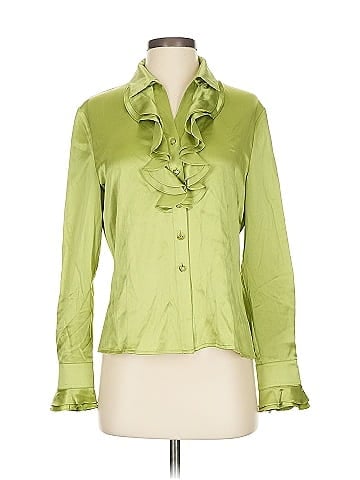 St. John Long Sleeve Silk Top (view 1)