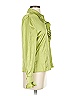 St. John Green Long Sleeve Silk Top Size 4 - photo 3