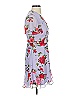 All in Favor 100% Polyester Floral Purple Casual Dress Size XS - photo 3