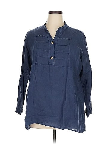 MADE IN ITALY 3/4 Sleeve Button-Down Shirt (view 1)