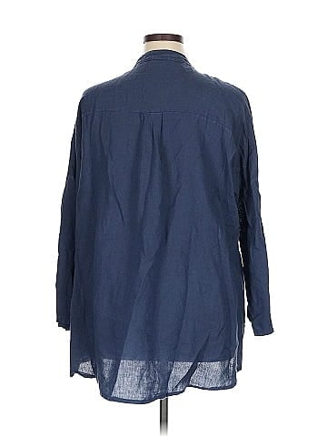 MADE IN ITALY 3/4 Sleeve Button-Down Shirt (view 2)