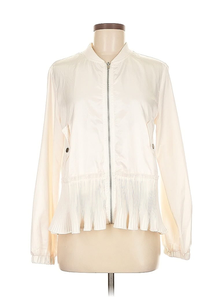Mystree 100% Polyester Ivory Long Sleeve Blouse Size M - photo 1