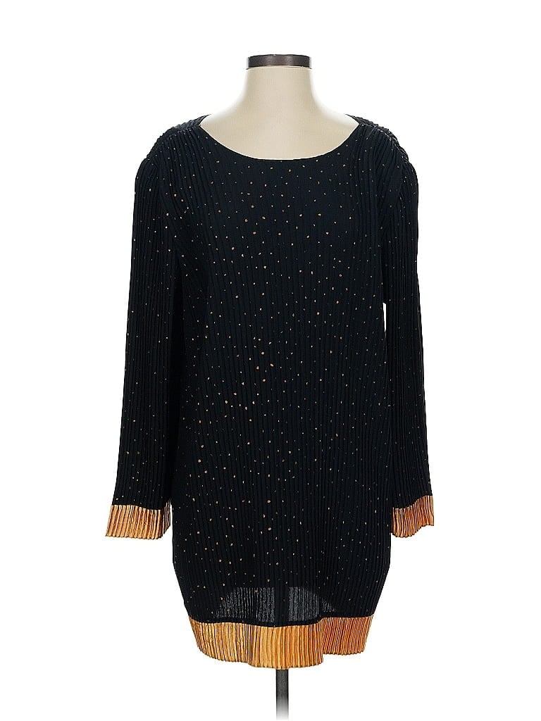 Pre-owned Collection Jeanne Marc Casual Dress In Black