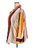 Fe Noel x Target 100% Recycled Polyester Color Block Orange 3/4 Sleeve Button-Down Shirt Size 2X - photo 4
