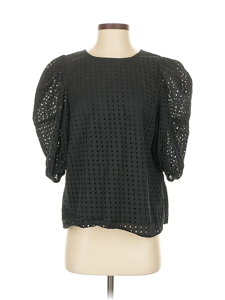 Pre-owned A New Day 3/4 Sleeve Blouse In Black