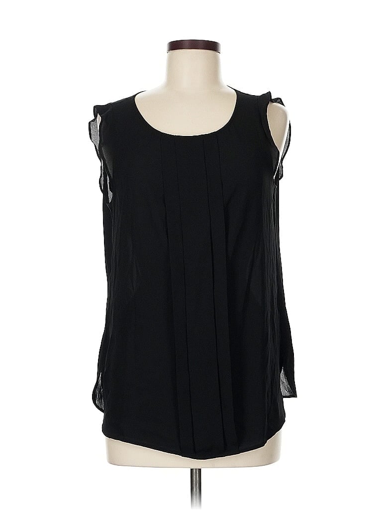 Pre-owned Ann Taylor Loft Sleeveless T-shirt In Black
