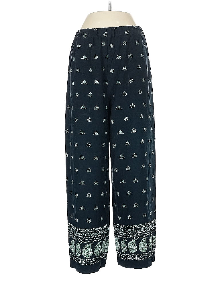 Chico's Design 100% Silk Paisley Blue Silk Pants Size M - photo 1