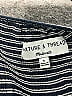 TeXTURE & THREAD Madewell Stripes Blue Black Short Sleeve Top Size S - photo 7