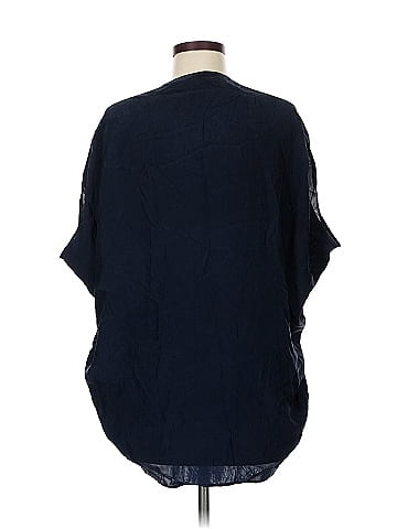 Vince. 3/4 Sleeve Silk Top (view 2)