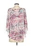 One World 100% Polyester Pink 3/4 Sleeve Blouse Size S - photo 2