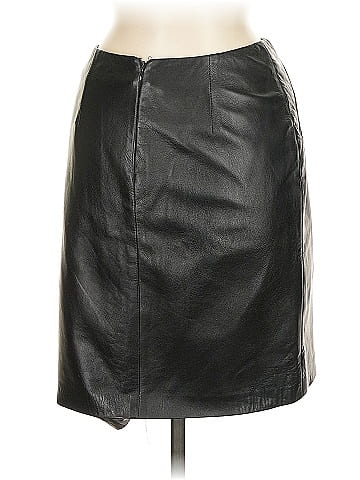 Linda Allard Ellen Tracy Leather Skirt (view 2)