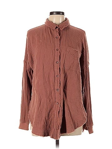 Pink Lily Long Sleeve Button-Down Shirt (view 1)