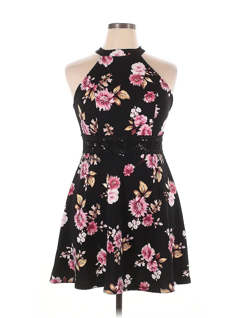 Pre-owned No Boundaries Cocktail Dress In Black