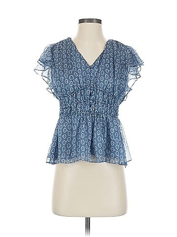 White House Black Market Short Sleeve Blouse (view 1)