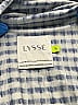 Lyssé 100% Nylon Houndstooth Blue Long Sleeve Button-Down Shirt Size S - photo 7
