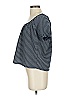 TeXTURE & THREAD Madewell Stripes Blue Black Short Sleeve Top Size S - photo 4