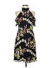 ML Monique Lhuillier Floral Black Cocktail Dress Size 6 - photo 1