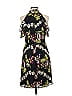 ML Monique Lhuillier Floral Black Cocktail Dress Size 6 - photo 2