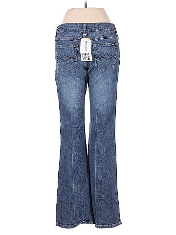 Angels Classic Flared Blue Denim Jeans (view 2)