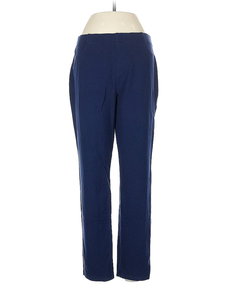 Karen Scott Plus Size 1X Green Straight-Leg Pants