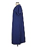 D&Co. Solid Blue Casual Dress Size L - photo 4
