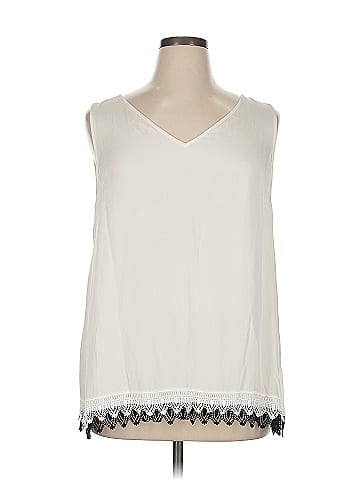 St. John Sleeveless Silk Top (view 1)