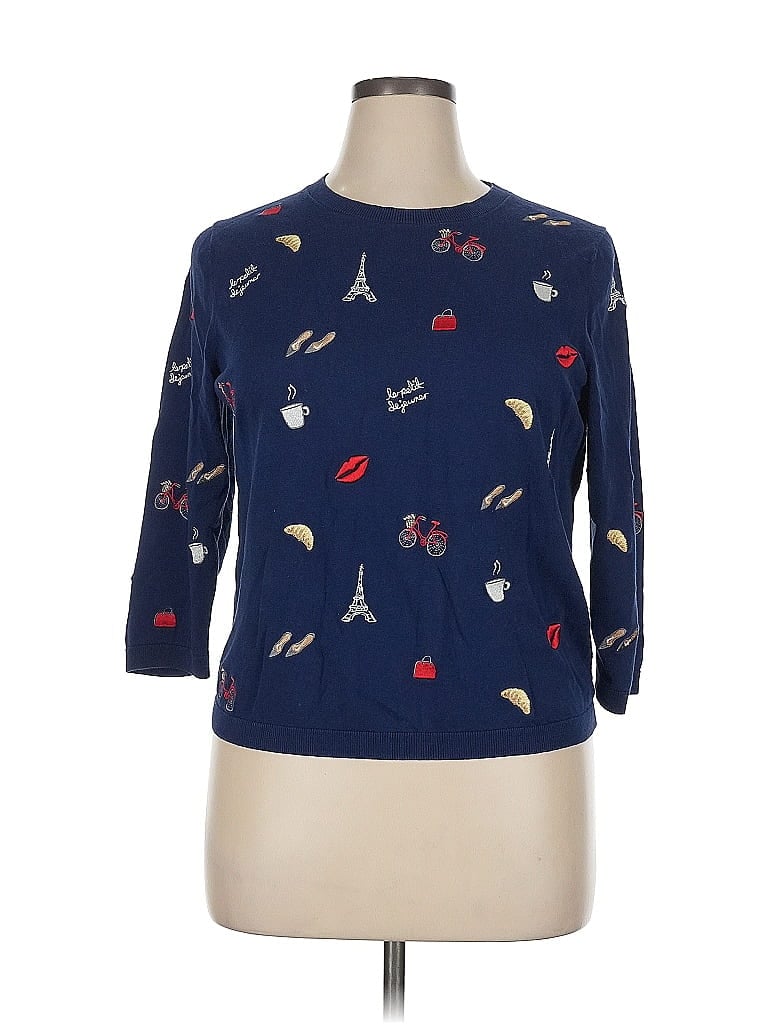 Pre-owned Talbots Pullover Sweater In Blue