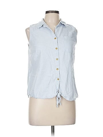 Ellen Tracy Sleeveless Button-Down Shirt (view 1)