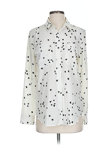 Equipment Long Sleeve Silk Top (view 1)