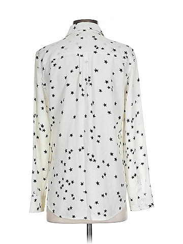 Equipment Long Sleeve Silk Top (view 2)