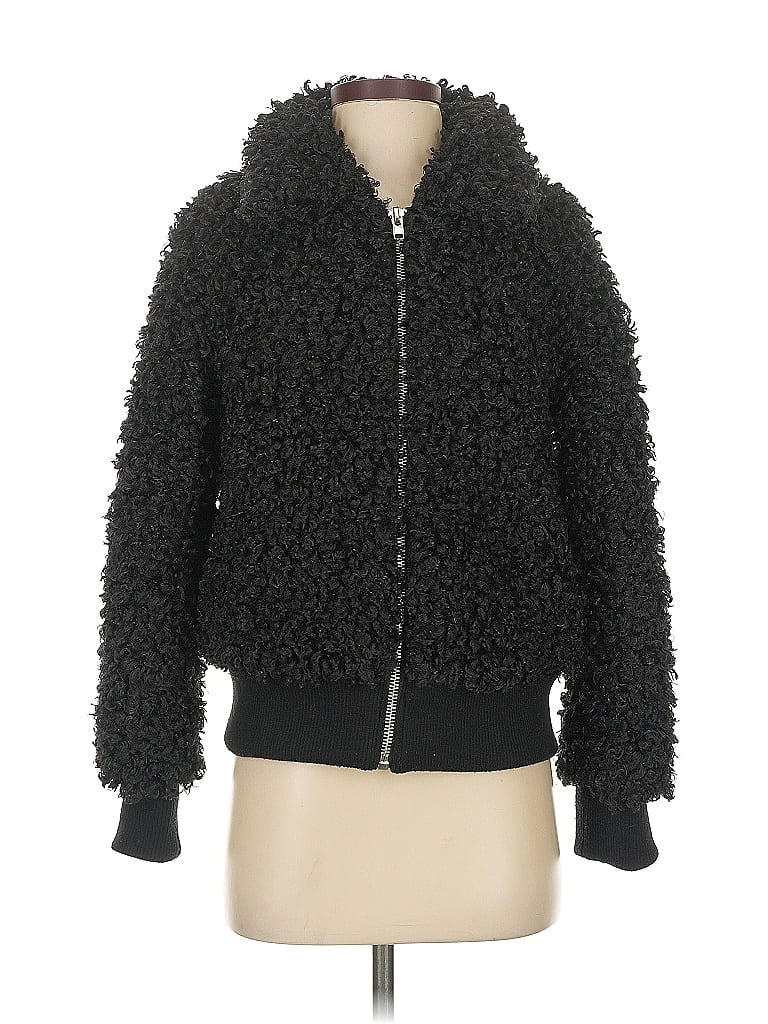 Pre-owned Forever 21 Faux Fur Jacket In Black