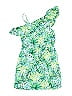 Janie and Jack 100% Cotton Tropical Green Dress Size 7 - photo 1