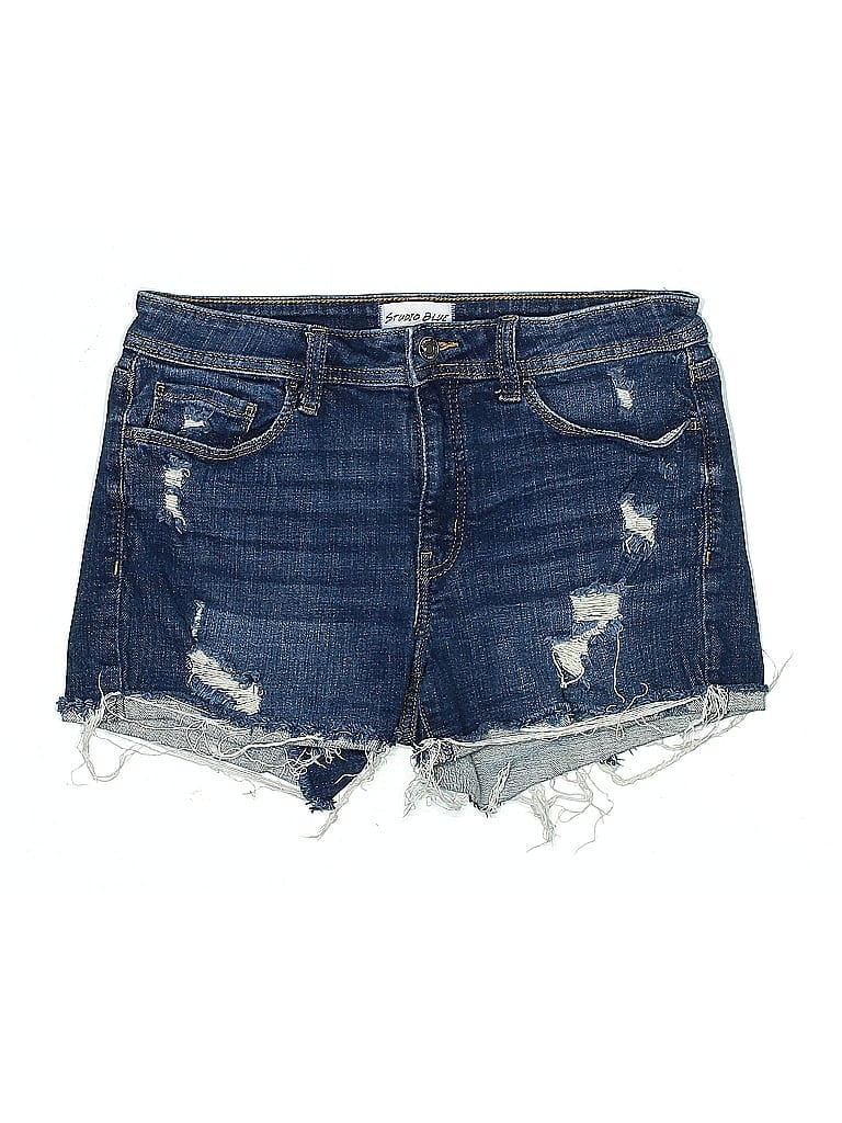 Pre-owned Studio Blue Denim Shorts In Blue
