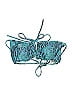 Zaful Paisley Teal Swimsuit Top Size 8 - photo 1