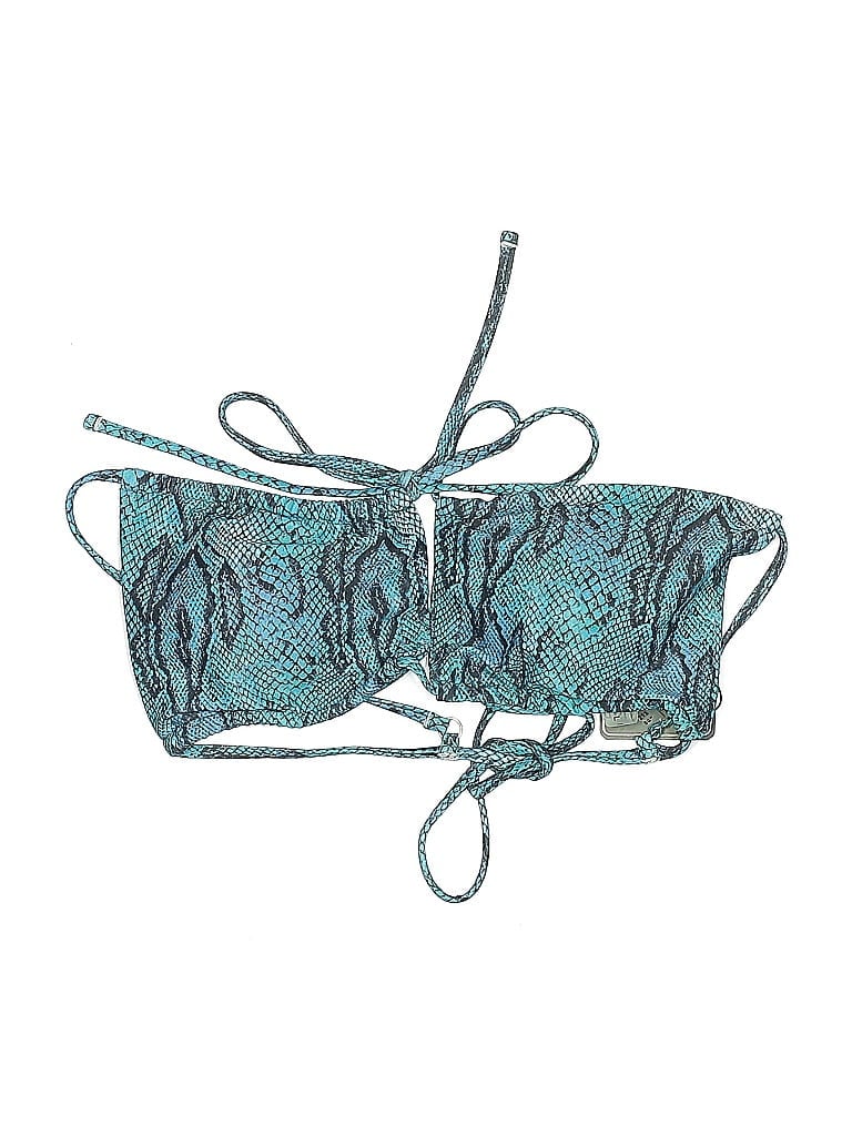 Zaful Paisley Teal Swimsuit Top Size 8 - photo 1