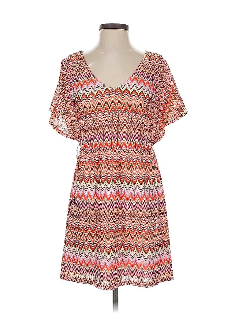 Pre-owned As U Wish Casual Dress In Orange