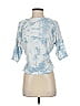 Catherine Malandrino Tie-dye Blue 3/4 Sleeve T-Shirt Size S - photo 1