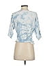 Catherine Malandrino Tie-dye Blue 3/4 Sleeve T-Shirt Size S - photo 2