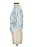 Catherine Malandrino Tie-dye Blue 3/4 Sleeve T-Shirt Size S - photo 4