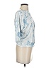 Catherine Malandrino Tie-dye Blue 3/4 Sleeve T-Shirt Size S - photo 3