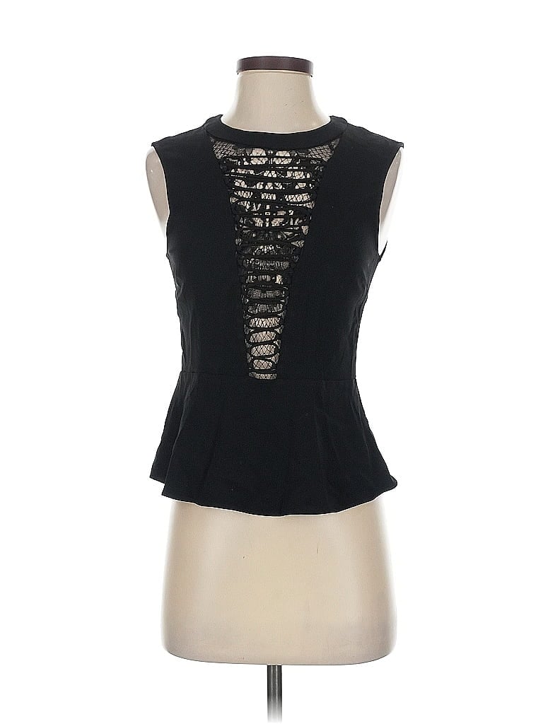 Pre-owned A.l.c Sleeveless Top Black Keyhole Neckline Tops