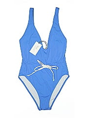 Solid & Striped One Piece Swimsuit