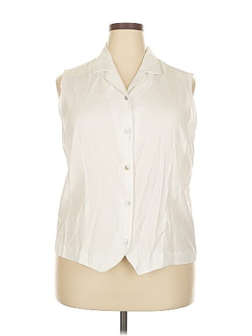 DressBarn Sleeveless Button-Down Shirt (view 1)
