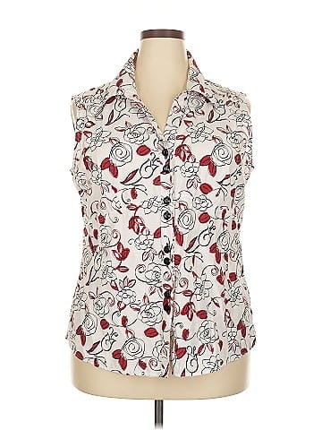DressBarn Sleeveless Button-Down Shirt (view 1)