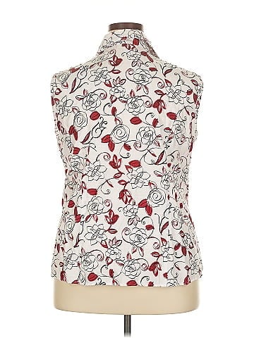 DressBarn Sleeveless Button-Down Shirt (view 2)