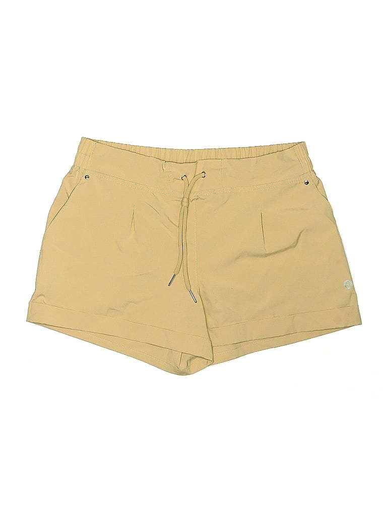 Pre-owned Mondetta Khaki Shorts In Yellow