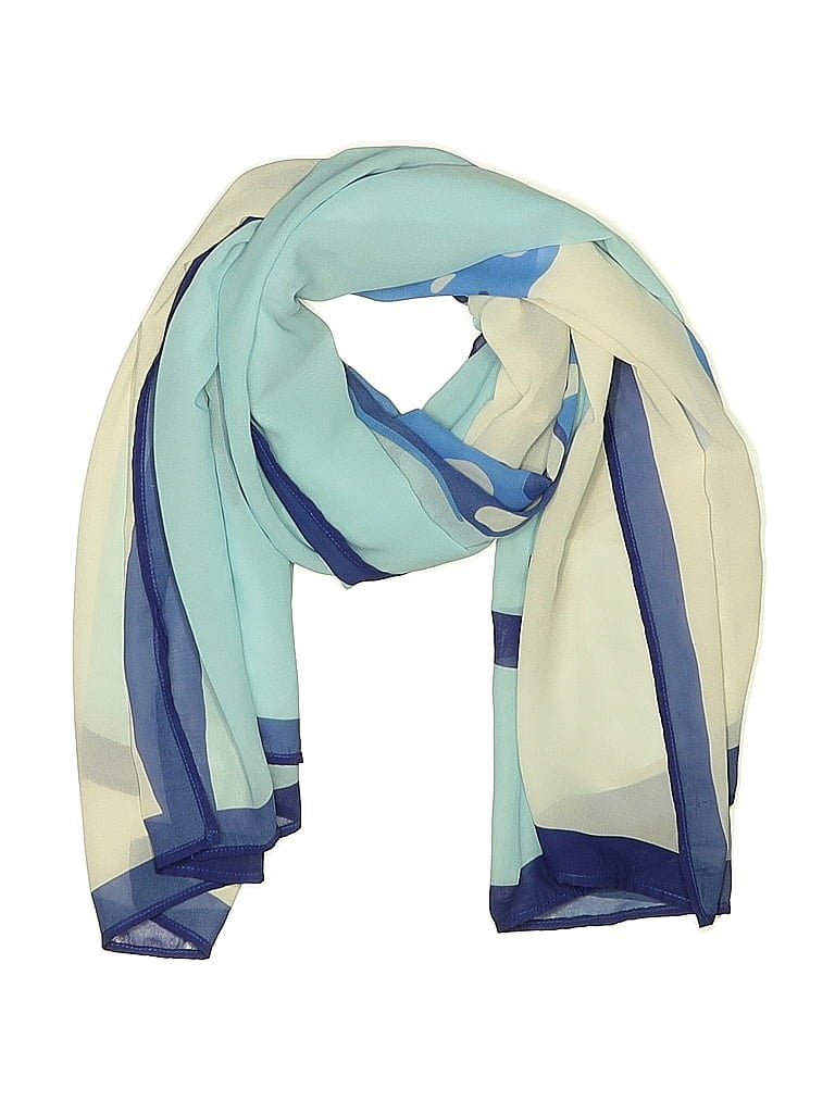 Pre-owned Assorted Brands Scarf In Blue