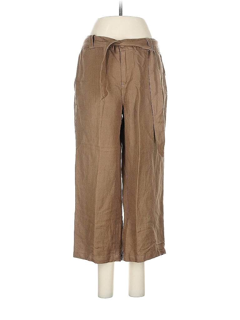 Pre-owned Coldwater Creek Linen Pants In Brown